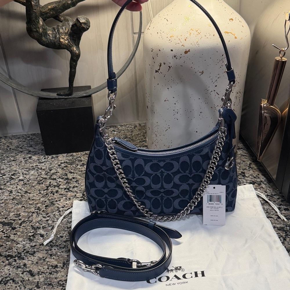Coach Juliet Shoulder Bag 25 In Signature Denim